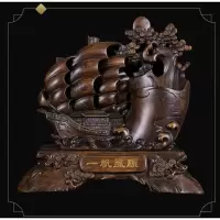 美帮汇办公室创意工艺品摆件公司开业礼品办公桌牛笔筒毕业季送老师