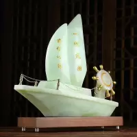 美帮汇一帆风顺帆船摆件船舵现代简约电视柜客厅酒柜装饰品房间布置摆设