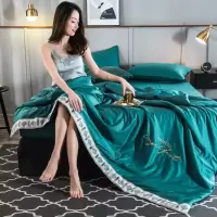 美帮汇空调被夏被可水洗天丝薄被子冰丝夏凉被真丝春秋被芯单人双人夏季