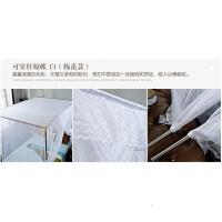 美帮汇单传统老式床穿杆梅花加厚加密方顶防尘顶1.2m1.5米1.8家用蚊帐