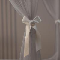 美帮汇支架蚊帐儿童防摔拉链三开公主风卧室床幔1.5m1.8米家用2