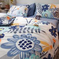 美帮汇全棉被套单件双人200230宿舍1.5米1.82m床上用品四件套全棉被罩