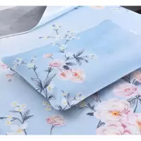 美帮汇彩绘牛皮席软席头层牛皮凉席1.8米1.5米三件套微澜花开