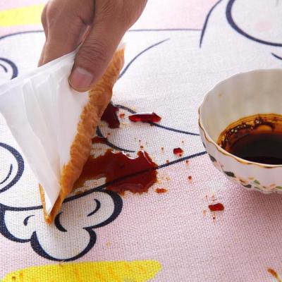 美帮汇北欧风桌布棉麻防水小圆茶几圆形餐桌布艺格子田园小方格