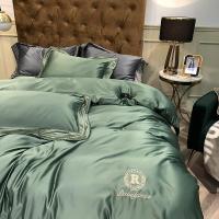 美帮汇款水洗天丝冰丝床上用品四件套春夏季欧式丝滑被套床单三件套