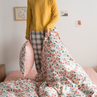 美帮汇款全棉四件套全棉碎花床品套件小香风床单被套三件套床上用品