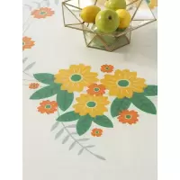 美帮汇圆桌子桌垫餐桌布防水防油免洗pvc圆形塑料台布欧式布艺家用北欧