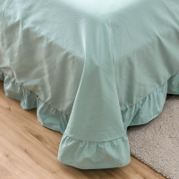 美帮汇风全棉水洗棉四件套少女心公主风床单被套夏季床上用品三件套