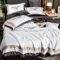 美帮汇夏季可水洗冰丝夏凉被四件套单人双人天丝空调被春秋被薄款被子