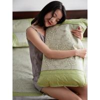 美帮汇凉席1.8m床夏季冰丝席三件套透气可折叠1.5单人学生宿舍席子1.2