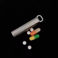 美帮汇多层格304不锈钢便携药盒防水仓迷你药片盒随身小药瓶户外防水罐