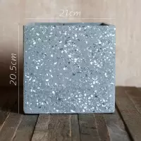 美帮汇水磨石混凝土 花盆花器 几何形体自由组合 创意设计艺术 A(底无孔,需打孔请备注) 大