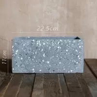 美帮汇水磨石混凝土 花盆花器 几何形体自由组合 创意设计艺术 F(底无孔,需打孔请备注) 大