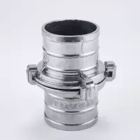 汐岩1/2/3/4/5/6/8寸快速活铝合金通用2爪加厚铝接头扣配件水带 2.5寸加厚3爪接头(65mm)