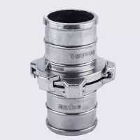 汐岩1/2/3/4/5/6/8寸快速活铝合金通用2爪加厚铝接头扣配件水带 2寸加厚3爪接头(50mm)