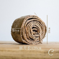 美帮汇白桦木皮 桦树皮 马赛克DIY装饰 ZAKKA森系拍摄道具 C树皮贴麻绳1.2米 干树枝