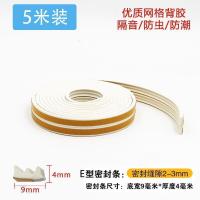 汐岩窗子入户实木大防盗边密封条缝防撞消音防风保暖自粘型加厚 E型《白色》