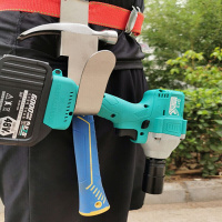 架子工电动扳手挂钩挂件 多功能电动扳手挂钩 多功能不锈钢支架子工木工腰间挂架失手绳腰架旋转勾 木工单钩一个不锈钢可放钉锤