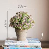 美帮汇暮雪仿真树球盆景桌面装饰摆件绿植球办公室餐桌咖啡馆 1