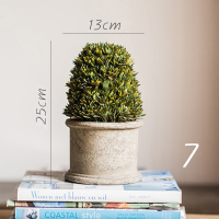 美帮汇暮雪仿真树球盆景桌面装饰摆件绿植球办公室餐桌咖啡馆 7