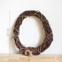 美帮汇树藤花环 柳条树枝桦木花环实木手工艺品墙面装饰DIY E桦树细枝环大 干树枝