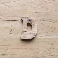 美帮汇原木装饰字母 白桦木树皮摆件墙饰 道具DIY北欧ZAKKA 桦D