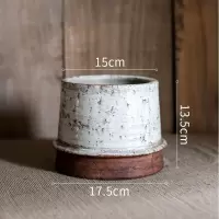美帮汇复古怀旧几何陶瓷花瓶花器花盆花插装饰摆件创意组合艺术 复古陶瓶(C)底部有孔