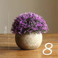 美帮汇仿真树球盆景 咖盆 绿植盆栽 花球球桌面餐桌装饰品 8