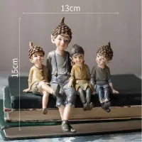 美帮汇森林精灵手绘树脂摆件系列装饰梦幻少女乡村 笑望着你的小精灵