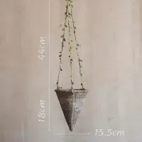 美帮汇艺术红陶花盆 复古文艺吊篮花瓶粗陶陶罐非洲元素波西米亚 A(底部无孔) 大