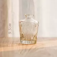 美帮汇小型玻璃器皿小花瓶花器 透明干花插花小号水培客厅装饰摆件 罗马瓶