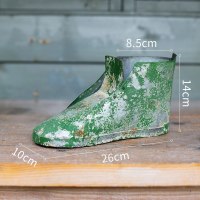 美帮汇铁艺靴子花盆花器 创意个性复古做旧摆件多肉杂货户外庭院 鞋子花器(大号) 中