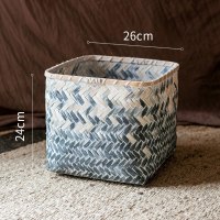 美帮汇洋葱盆景大型仿真植物绿植仿真树装饰摆件陈列布景道具 夜幕黑竹筐小(全部适用)