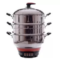 长星多功能不锈钢电热锅小康系列34cm型号YLDG-34