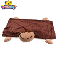 高档珊瑚绒猴子手偶毯 Cuddle Up Pet-Monkey PP袋 手偶玩具毛毯
