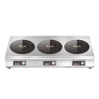 3000W*3 煲仔炉 志高(CHIGO)商用电磁炉大功率多头炉灶饭店酒店用锡纸花甲六眼商业煲仔炉双眼四头电灶台定制商品