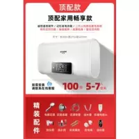 (包上门安装)100升扁桶双胆+人 半球热水器电家用储水式小型40升50卫生间洗定制商品