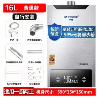 16升普通款+变频恒温+ 断电记忆+节能 液化 半球家用燃气即热式热水器天然气12L升恒温强排式16L升浴室煤气定制商品