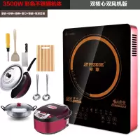 套餐六+5L饭煲 电磁炉灶半球家用正品触屏火锅炉防水迷你宿舍用节能炒菜电磁炉定制商品