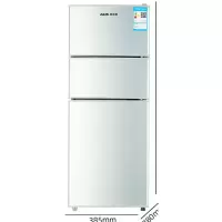 银色-45K三门三温+顺丰 品质保证 奥克斯冰箱大容量家用小型双开门对开宿舍租房用节能
