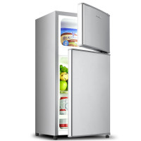 35升 银色[基础款] 奥克斯(AUX)家用双门迷你小型冰箱 冷藏冷冻小冰箱 宿舍出租房节能电冰箱