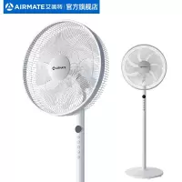 白色 艾美特(AIRMATE)电风扇家用落地扇遥控立式风扇办公室宿舍摇头定时节能风扇7叶