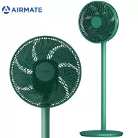 直流变频七叶落地扇(森林绿) 艾美特(Airmate)七叶循环通风落地扇/家用直流变频/节能低噪风扇/定时遥控电风扇