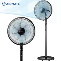 智能遥控款 艾美特(Airmate)室内通风七叶落地扇/节能低噪风扇/立式家用遥控定时电风扇