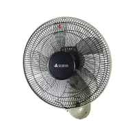 浅灰色 艾美特(Airmate) 16吋浅灰色5叶壁扇机械拉绳省电摇头墙壁扇挂壁式家用学生宿舍工程电风扇