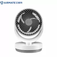 白色 艾美特(AIRMATE)电风扇家用小型桌面台式空气循环扇办公室涡轮对流迷你风扇
