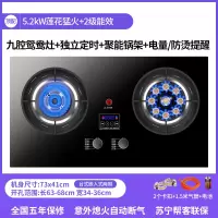 顶配定时聚能九腔防烫 天然气 志高煤气灶双灶燃气灶家用嵌入式天然气灶台式液化气灶猛火灶炉具