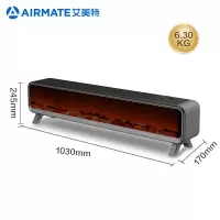 艾美特(Airmate) 踢脚线取暖器/家用石墨烯电暖器/遥控电暖气片/居浴两用节能杀菌消毒移动地暖 HD22-R30U