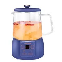 奥克斯mini养生壶办公室多功能小型煮茶器迷你便携烧水壶花茶壶 海妮蓝