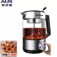 奥克斯(AUX)煮茶器蒸汽 黑茶煮茶壶 玻璃电热烧水壶 家用全自动 养生壶 蒸汽喷淋 升级保温款+6杯